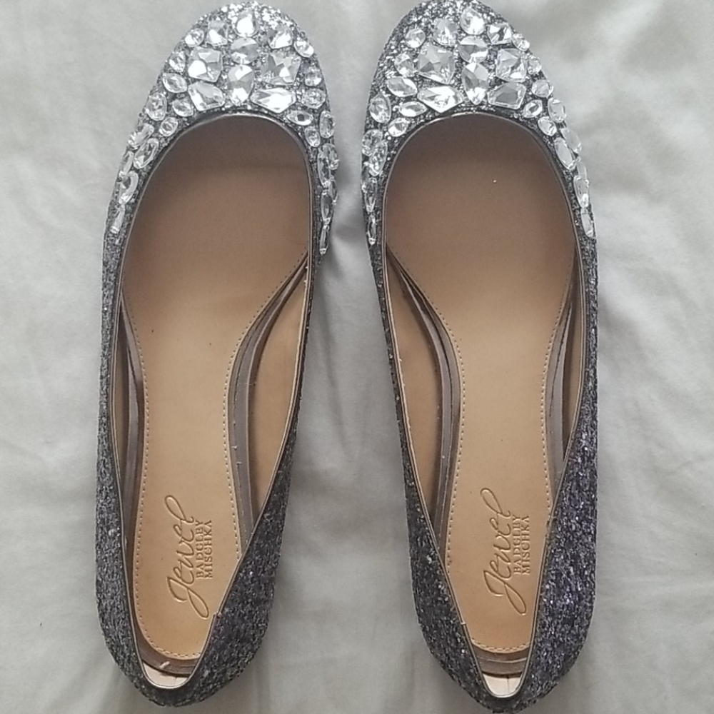 Crystal embellished  ballet flat shoe
